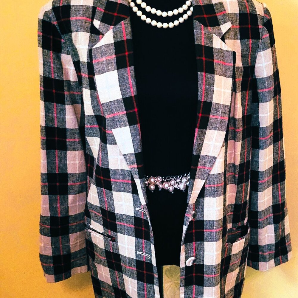VINTAGE SAG HARBOR MULTICOLOR BLAZER